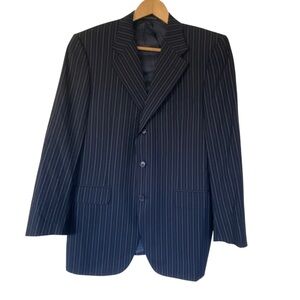 CORNELIAN Virgin Wool 100 Size 50 6 R Men’s Pinstripes Business Suit Coat